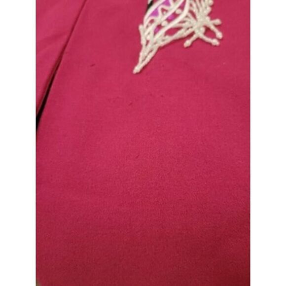 NEW Bob Mackie Blazer Jacket Size S Fuchsia Embroidered Beaded - Picture 10 of 11